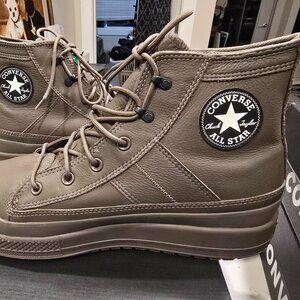 Size 12 - Converse Chuck Taylor All Star Equip Waterproof High Truffle BOOTS NEW